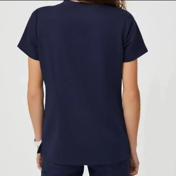 FIGS Casma Scrub Top in Navy Blue Size Extra Small - Picture 2 of 4